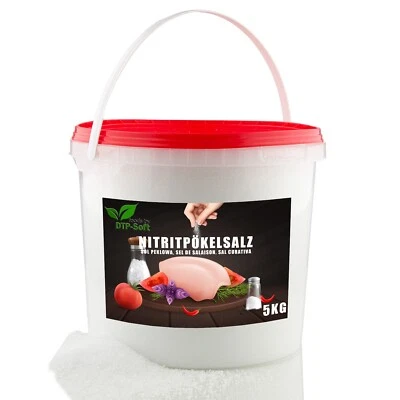 5kg Nitritpökelsalz Premium Nitrit Salz Pökelsalz zum Pökeln, Pöckelsalz Eimer - Bild 1 von 4