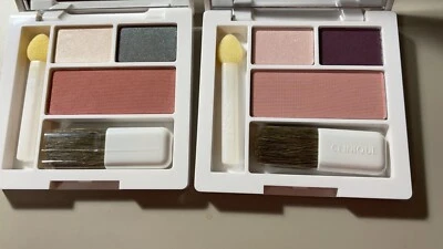 2x SET CLINIQUE EYESHADOW JAMMIN, NEUTRAL TERRITORY & BLUSHER NEW CLOVER, FIG $6 - Image 1 of 3