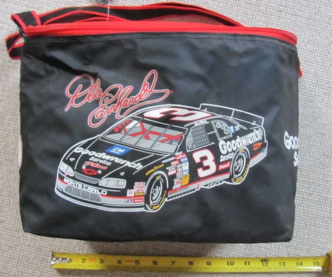 Nascar Dale Earnhardt #3 Car Soft Sided Lunch Bag Cooler With Strap NEW NWT 100C Cover
