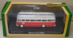 1:72 Ikarus 311 by Ex Mag in Red and White JY24 Model Bus
