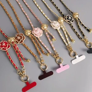 Keychain Metal Leather Braided Phone Lanyard  Phone Accessories - Photo 1 sur 17