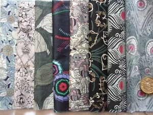 8 pieces of Liberty Tana Lawn cotton quilting Scrap Pack Size 6’’x 9” - Picture 1 of 9