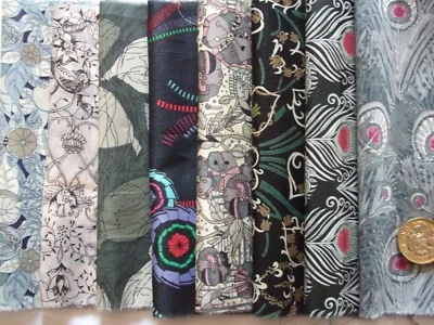 8 pieces of Liberty Tana Lawn cotton quilting Scrap Pack  Size 6’’x 9” - Image 1 of 4