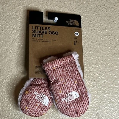 THE NORTH FACE LITTLES SUAVE OSO GUANTE ROSA ARCILLA CONFETI SUÉTER ESTAMPADO XS NUEVO CON ETIQUETAS Foto 1 de 4