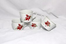 Block Spal Watercolors Poinsettia Cups Christmas Set of 8