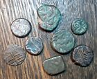 Eight unidentified Middle Eastern Ancient coins 8 pieces various conditions
