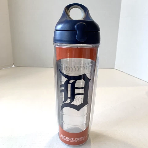 Tervis Detroit Tigers Hot/Cold Tumbler w Lid 24oz Reusable BPA Free Made in USA Cover
