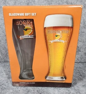 2er Set Shock Top Brewing Co. Bier Pilsner Gläser 16 Unzen Brandneu im Karton - Bild 1 von 6