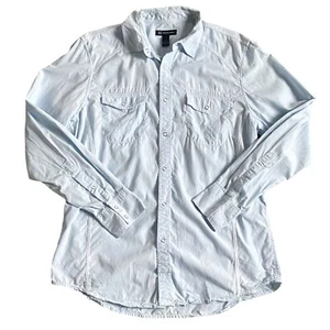 INC International Concepts Mens Button Front Casual Shirt-Blue-Size Large-GUC - Picture 1 of 7