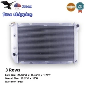 3 Rows Radiator For 1970-1971 Lincoln Continental 7.5/Mercury Montego - Picture 1 of 7