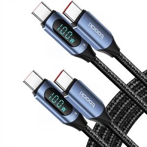 100W USB C to USB C Cable 6.6FT C Charge Fast Charging Cable with LED Display... - Picture 1 of 7