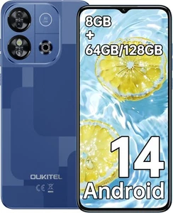OUKITEL Mobile Phone C57 S Android 14 8GB (2+6) RAM + 64GB ROM - Blue - Zdjęcie 1 z 8