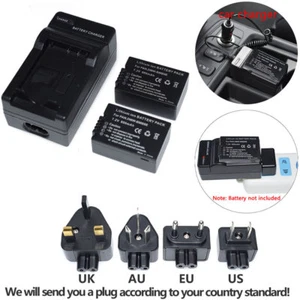 2X DMW-BMB9e Battery +Charger for Panasonic DMC-FZ45, DMC-FZ48, DC-FZ82, DC-FZ83 - Picture 1 of 12