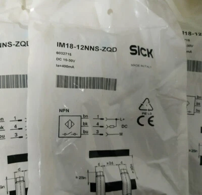 ONE New SICK Proximity Switch IM18-12NNS-ZQD Fast Shipping - Image 1 of 2