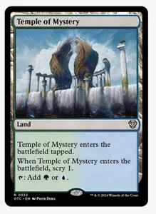 Temple of Mystery #332 OTC Rare Land Magic Card In Protective Sleeve NM - Picture 1 of 3