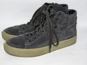 ALLSAINTS All Saints anthrazitgraue Wildleder Halbmond Hi-Top Sneaker Gr. 39 / US 8  - Bild 1 von 12