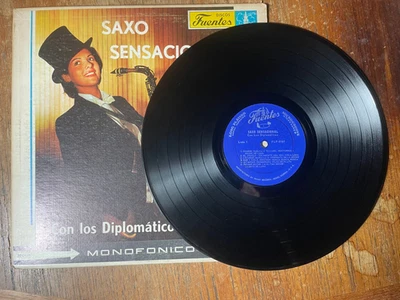 LOS DIPLOMATICOS - SAXO SENSACIONAL - LP LATIN JAZZ 1964 Fuentes Discos - Image 1 of 4