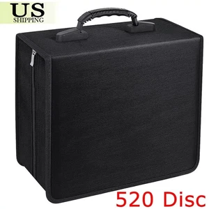 ✨ 520 Disc CD DVD Tragbar Organizer Halter Aufbewahrungskoffer Brieftasche Album Medien ✨ - Bild 1 von 14