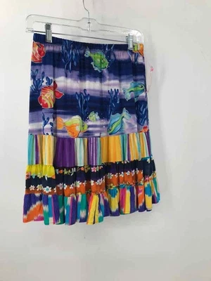 Minifalda Jams World azul talla pequeña estampada línea A de segunda mano Foto 1 de 3