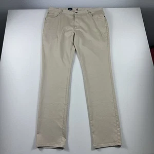 JOHNNIE-O Terry Casual 5 Pocket Pants Jeans Men's 38x34 Stretch Stone Beige $178 - Picture 1 of 9