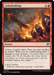 4 x Lithobraking (0142) - Edge of Eternities - Uncommon - Picture 1 of 1