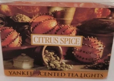 Yankee Candle Citrus Spice Tea Lights  12 Pack Rare - Image 1 of 4
