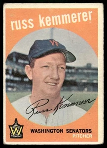 1959 Topps #191 Russ Kemmerer - Picture 1 of 2