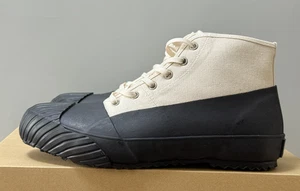 MOONSTAR ALWEATHER - BEIGE/BLACK High-Top Rubber Gore Boots - Picture 1 of 10