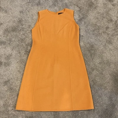 Linda Allard Ellen Tracy Vintage Dress Wool Size 6 Womens Orange - Image 1 of 4