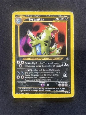Tyranitar 31/75 Neo Discovery Regular First Edition - Image 1 of 2