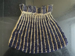Uniquely Beautiful Victorian Beaded Blue Purse Needs New Drawstring - Picture 1 of 4