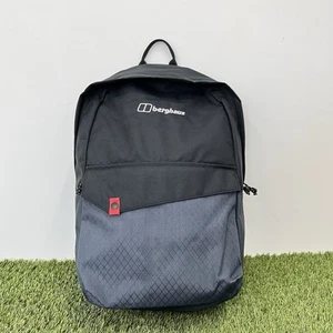 Zaino Berghaus 25L Zaino Nero Outdoor Viaggio Palestra Allenamento Borsa Allenamento - Foto 1 di 6