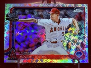 2025 Topps Chrome Logofractor  Tyler Anderson #227 Los Angeles Angels - Picture 1 of 2