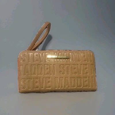 Steve Madden Beige/Rubor Cremallera 26 CC Ranuras Muñequera/Cartera Foto 1 de 4