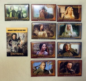 Set 10 2005 Lord of the Rings RETURN OF KING PROMO VHS DVD Pin Set LOTR - Picture 1 of 2