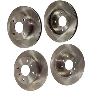 Front Rear Disc Brake Rotors For 1991-1996 Infiniti G20 1990-1992 Nissan Stanza - Picture 1 of 12