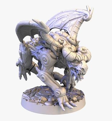 Fantasy Monsters - ANIMATED GARGOYLE - Elemental Magic Creature Dungeons &Lasers - Image 1 of 4