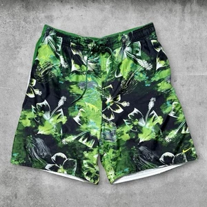 Nike Swim Mens L Shorts 7" Length Floral Abstract Vintage - Picture 1 of 4