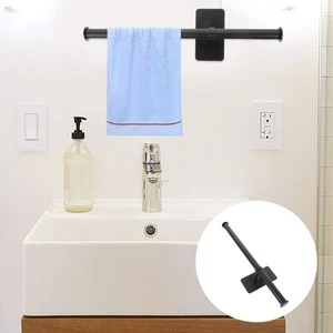 Shelf Wall Mounted Hand Towel Holder Hanger for Bathroom Small Holders - Picture 1 of 9