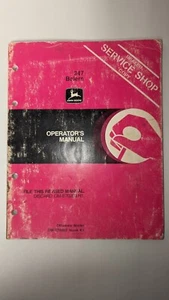 Manual de operador de empacadora John Deere 347 OM-E70283 edición K1 ENVÍO GRATUITO - Imagen 1 de 10