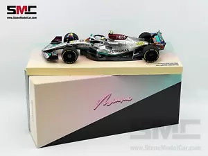 Mercedes F1 W13 #44 Lewis Hamilton USA Miami 2022 Special Livery 1:18 MINICHAMPS - Picture 1 of 10