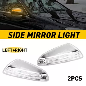 For 2008-2012 Mercedes Benz C300 C63 AMG Sedan LED Mirror Turn Signal Lights - Picture 1 of 10