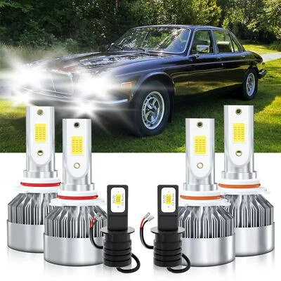 Para Jaguar XJ12 1994-1996 6x Faros LED Delanteros Luz Antiniebla Luz Alta Baja Foto 1 de 4