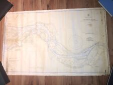 Vintage 1938 Map of the Columbia River by US Coast and Geodetic Survey