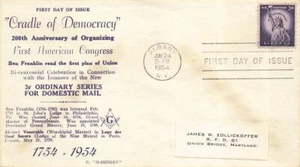 1035e 3c STATUE OF LIBERTY - Mahdeen Masonic cachet  - Picture 1 of 1