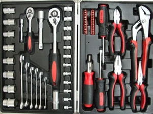 HANDYMAN - 58PCS TOOL KIT INC PLIERS, SCREWDRIVERS, SOCKETS, RATCHETS ETC - Bild 1 von 1