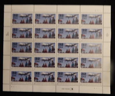 SCOTT'S 3211 32c BERLIN AIRLIFE 50th ANNIV FULL SHEET of 20 - Image 1 of 2