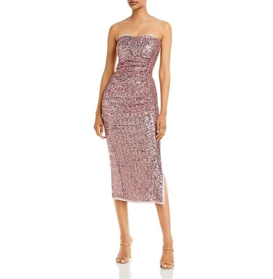 $995 Chiara Boni La Petite Robe Womens Cigiafly Sequined Midi Dress Size 12 B4HP - Image 1 of 2