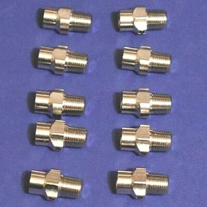 10 Radiator Chrome Plated Brass Key Operated Air Bleed Coin Valves 1/8" HVAC - Picture 1 of 6