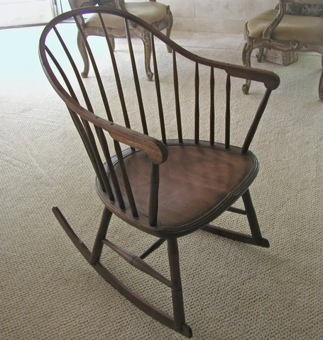 Graceful Windsor Rocking Chair Cover